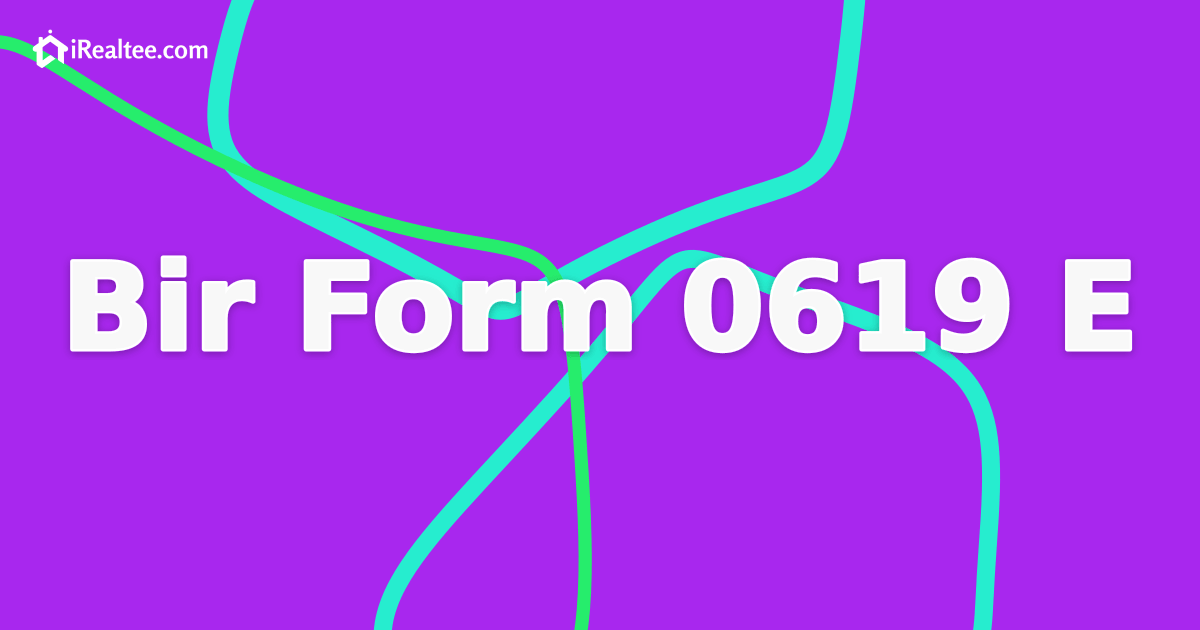 BIR Form 0619-E