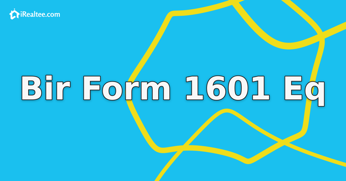 BIR Form 1601-EQ