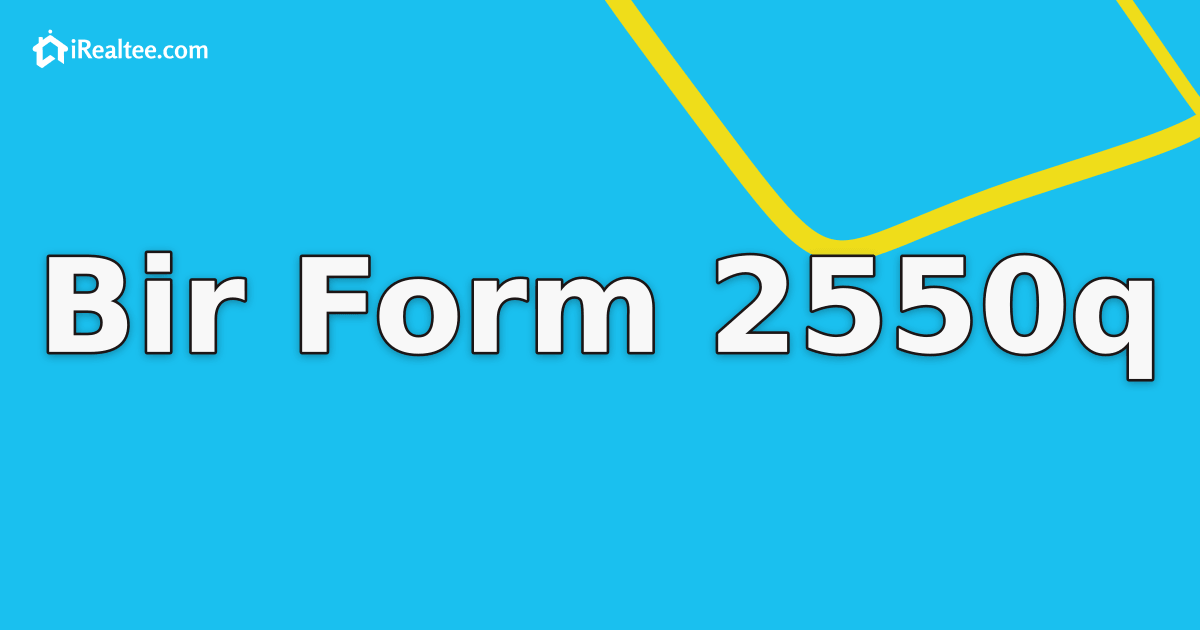 BIR Form 2550Q