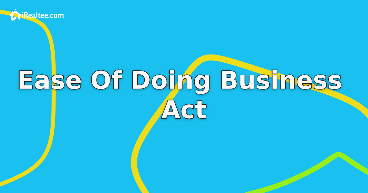 Ease of Doing Business Act