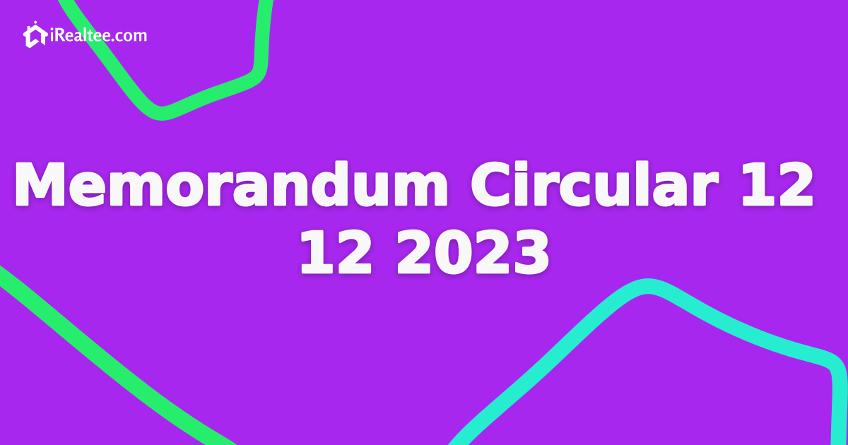 Memorandum Circular 12-12-2023