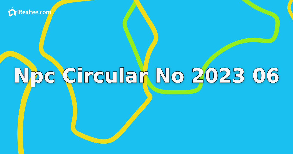 NPC Circular No. 2023-06